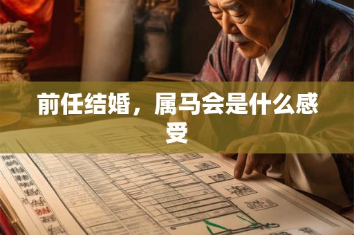 前任结婚，属马会是什么感受