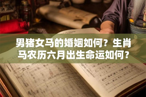 男猪女马的婚姻如何？生肖马农历六月出生命运如何？