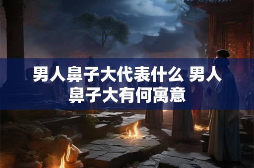 男人鼻子大代表什么 男人鼻子大有何寓意