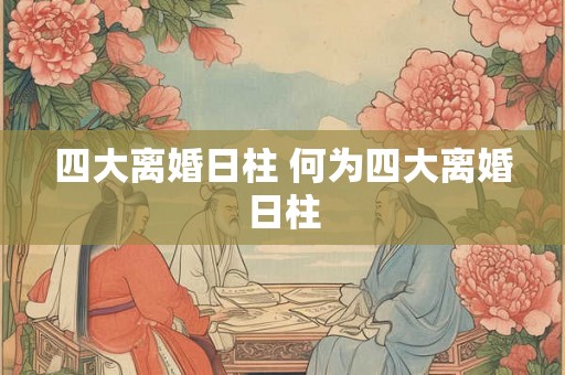 四大离婚日柱 何为四大离婚日柱