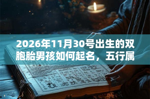 2026年11月30号出生的双胞胎男孩如何起名,五行属什么 2026年11月30号出生的双胞胎男孩如何起名,五行属什么