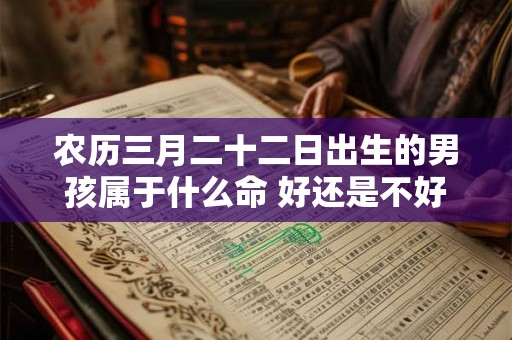 农历三月二十二日出生的男孩属于什么命 好还是不好