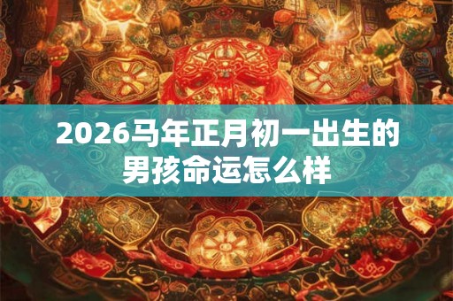 2026马年正月初一出生的男孩命运怎么样