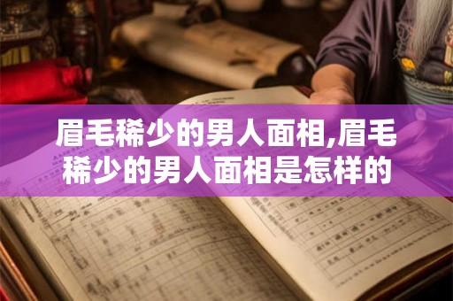 眉毛稀少的男人面相,眉毛稀少的男人面相是怎样的
