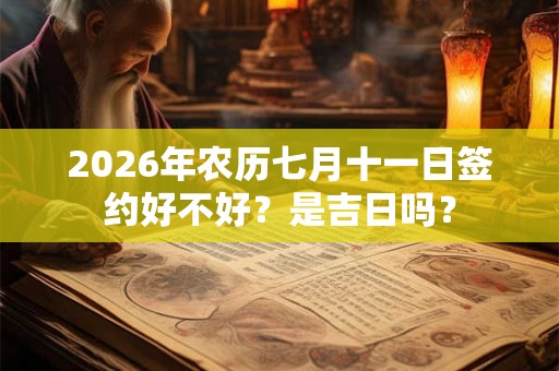 2026年农历七月十一日签约好不好？是吉日吗？
