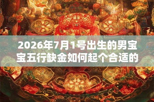 2026年7月1号出生的男宝宝五行缺金如何起个合适的名字