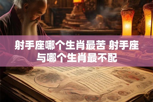 射手座哪个生肖最苦 射手座与哪个生肖最不配
