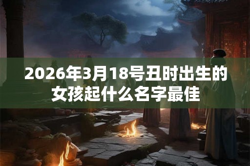 2026年3月18号丑时出生的女孩起什么名字最佳 2026年3月18号丑时出生的女孩起什么名字最佳