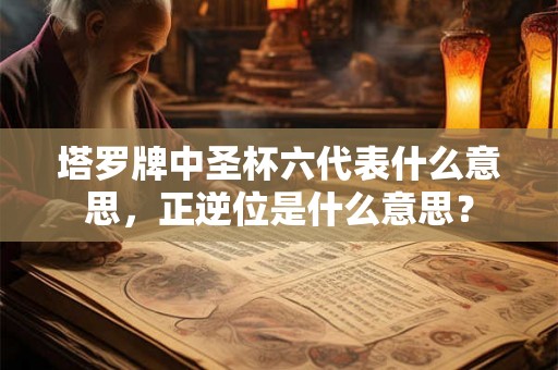 塔罗牌中圣杯六代表什么意思，正逆位是什么意思？