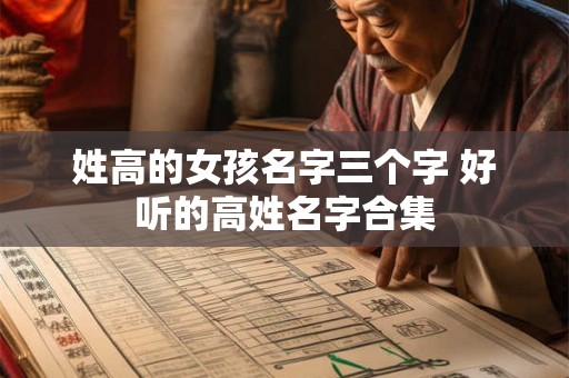 姓高的女孩名字三个字 好听的高姓名字合集