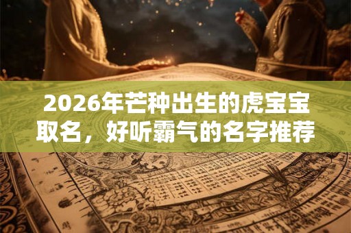 2026年芒种出生的虎宝宝取名,好听霸气的名字推荐! 2026年芒种出生的虎宝宝取名,好听霸气的名字推荐!