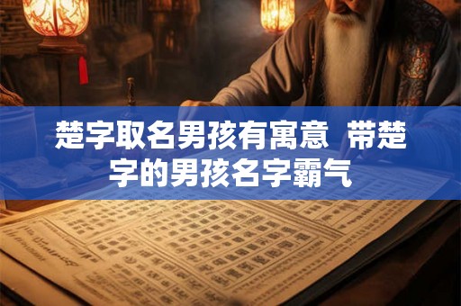 楚字取名男孩有寓意 带楚字的男孩名字霸气 楚字取名男孩有寓意 带楚字的男孩名字霸气