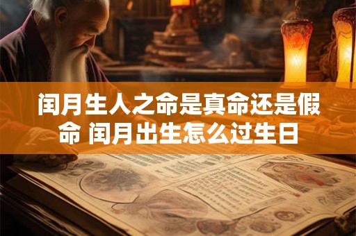 闰月生人之命是真命还是假命 闰月出生怎么过生日