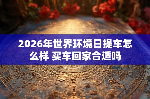 2026年世界环境日提车怎么样 买车回家合适吗