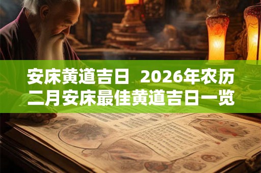 安床黄道吉日 2026年农历二月安床最佳黄道吉日一览表 安床黄道吉日 2026年农历二月安床最佳黄道吉日一览表