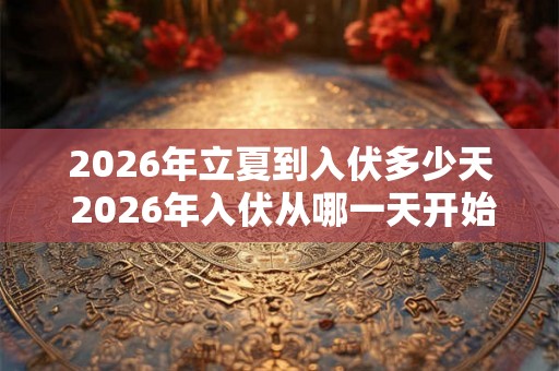 2026年立夏到入伏多少天 2026年入伏从哪一天开始