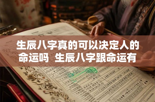 生辰八字真的可以决定人的命运吗  生辰八字跟命运有关系吗