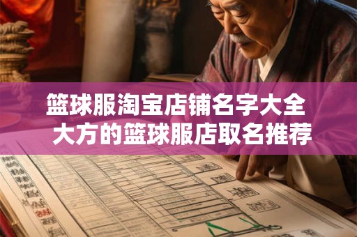 篮球服淘宝店铺名字大全  大方的篮球服店取名推荐