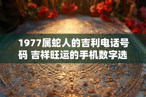 1977属蛇人的吉利电话号码 吉祥旺运的手机数字选择