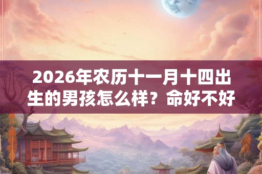 2026年农历十一月十四出生的男孩怎么样？命好不好？