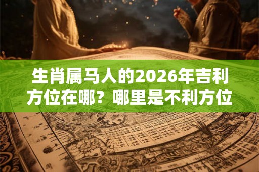 生肖属马人的2026年吉利方位在哪?哪里是不利方位? 生肖属马人的2026年吉利方位在哪?哪里是不利方位?