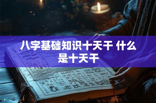 八字基础知识十天干 什么是十天干