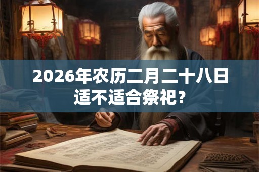2026年农历二月二十八日适不适合祭祀？