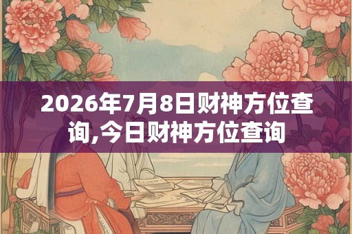 2026年7月8日财神方位查询,今日财神方位查询 2026年7月8日财神方位查询,今日财神方位查询