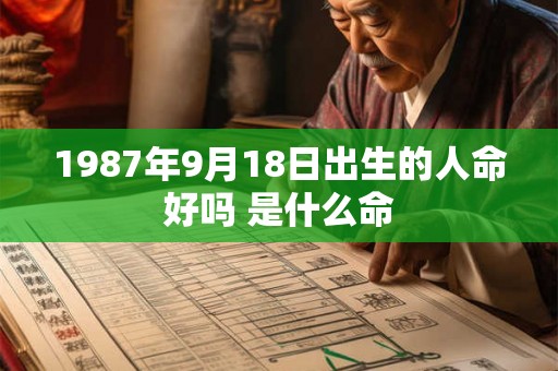 1987年9月18日出生的人命好吗 是什么命 1987年9月18日出生的人命好吗 是什么命