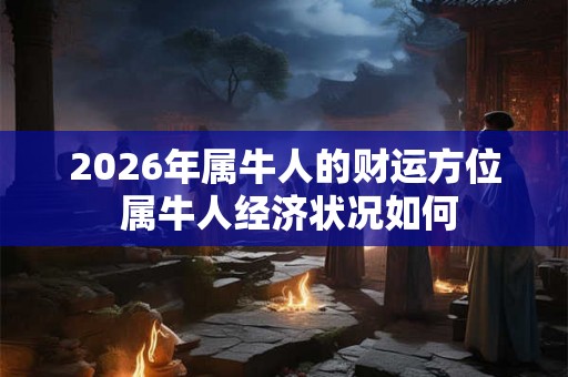 2026年属牛人的财运方位 属牛人经济状况如何 2026年属牛人的财运方位 属牛人经济状况如何