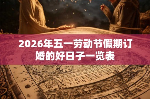 2026年五一劳动节假期订婚的好日子一览表