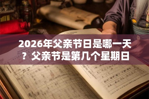 2026年父亲节日是哪一天？父亲节是第几个星期日