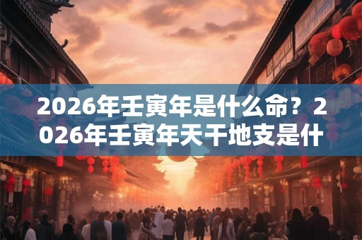 2026年壬寅年是什么命？2026年壬寅年天干地支是什么？