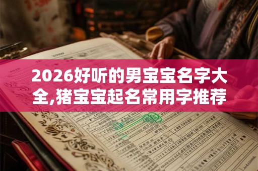 2026好听的男宝宝名字大全,猪宝宝起名常用字推荐！