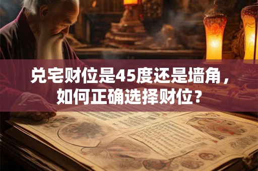 兑宅财位是45度还是墙角,如何正确选择财位? 兑宅财位是45度还是墙角,如何正确选择财位?