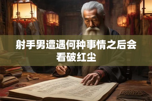 射手男遭遇何种事情之后会看破红尘