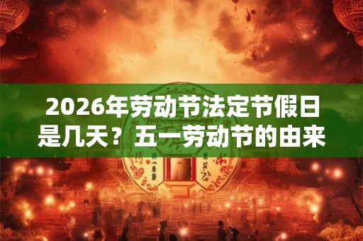 2026年劳动节法定节假日是几天？五一劳动节的由来？