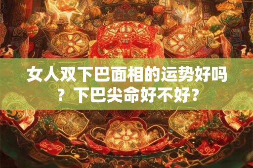 女人双下巴面相的运势好吗？下巴尖命好不好？