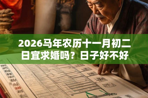 2026马年农历十一月初二日宜求婚吗？日子好不好