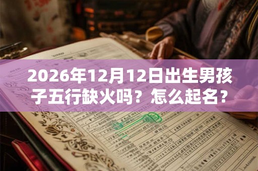 2026年12月12日出生男孩子五行缺火吗？怎么起名？