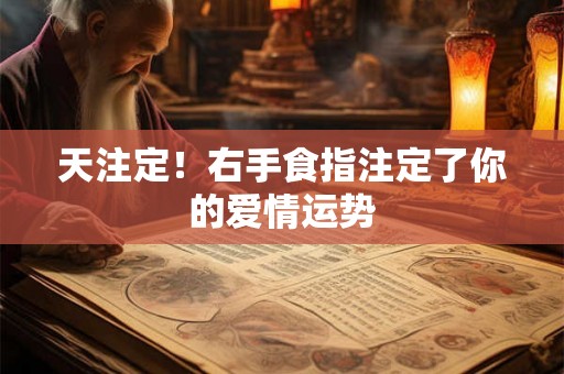 天注定！右手食指注定了你的爱情运势