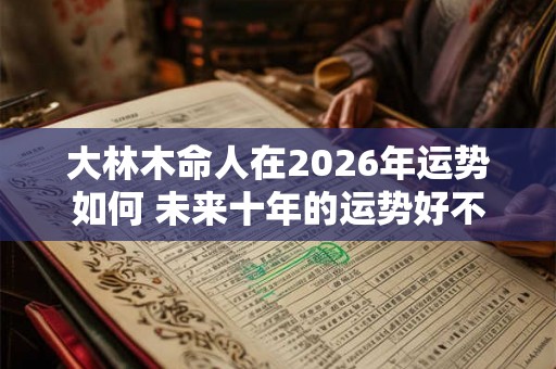 大林木命人在2026年运势如何 未来十年的运势好不好