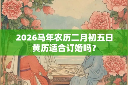 2026马年农历二月初五日黄历适合订婚吗？