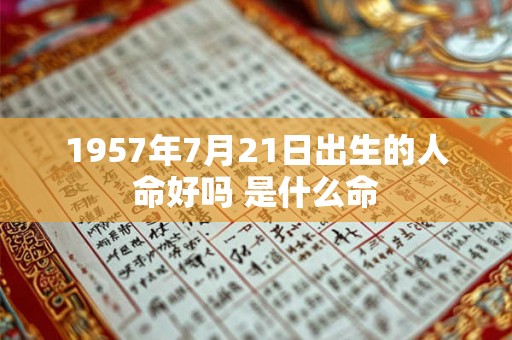 1957年7月21日出生的人命好吗 是什么命