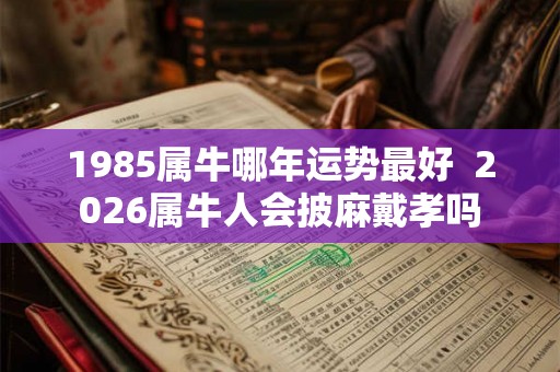 1985属牛哪年运势最好  2026属牛人会披麻戴孝吗