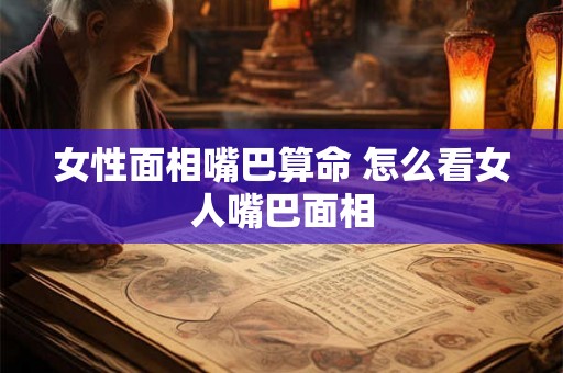 女性面相嘴巴算命 怎么看女人嘴巴面相