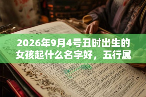 2026年9月4号丑时出生的女孩起什么名字好，五行属什么