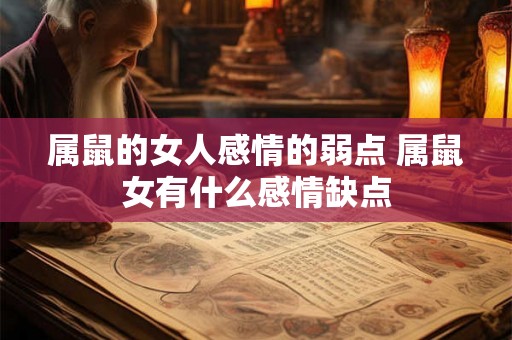 属鼠的女人感情的弱点 属鼠女有什么感情缺点