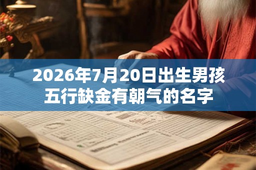 2026年7月20日出生男孩五行缺金有朝气的名字