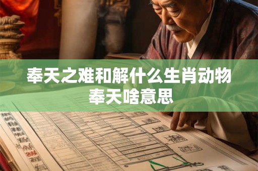 奉天之难和解什么生肖动物 奉天啥意思